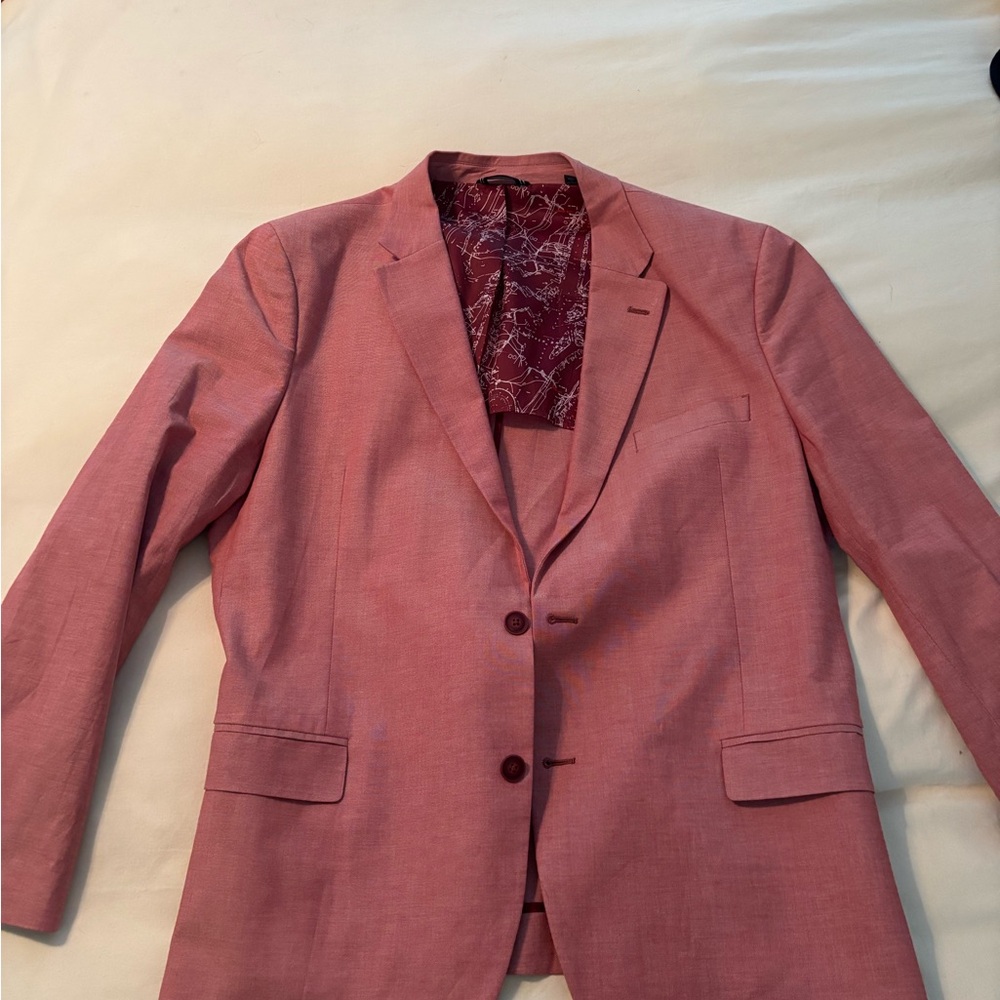 Nautica Red Blazer with Patterned Lining